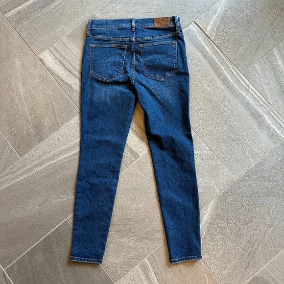 MADEWELL Women's 9" Mid-Rise Skinny Jean 29/8 medium blue slim denim - Picture 4 of 10